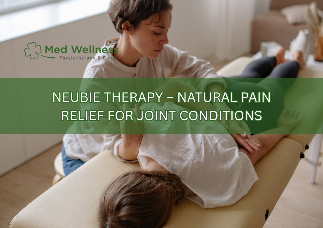 Neubie therapy treating joint pain with neuromuscular electrical stimulation