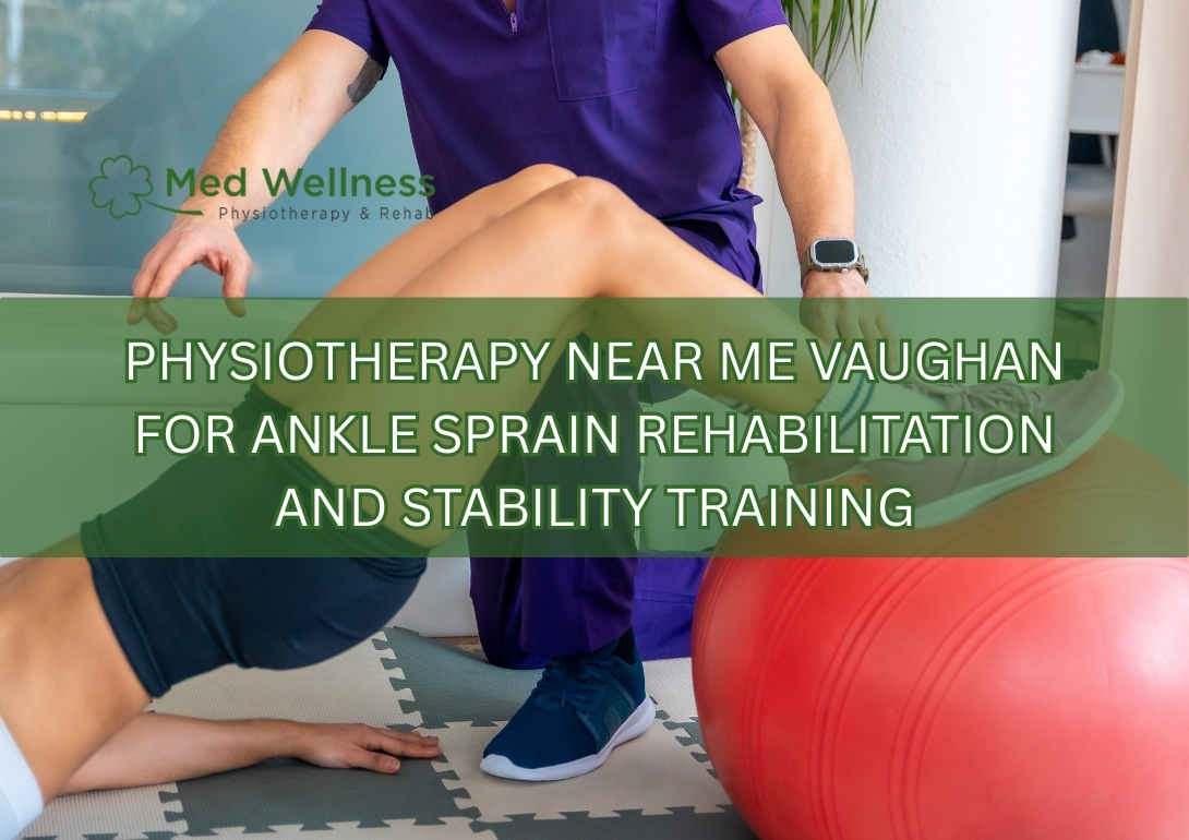 Physiotherapy treatment for ankle sprain and ligament injury in Vaughan clinic