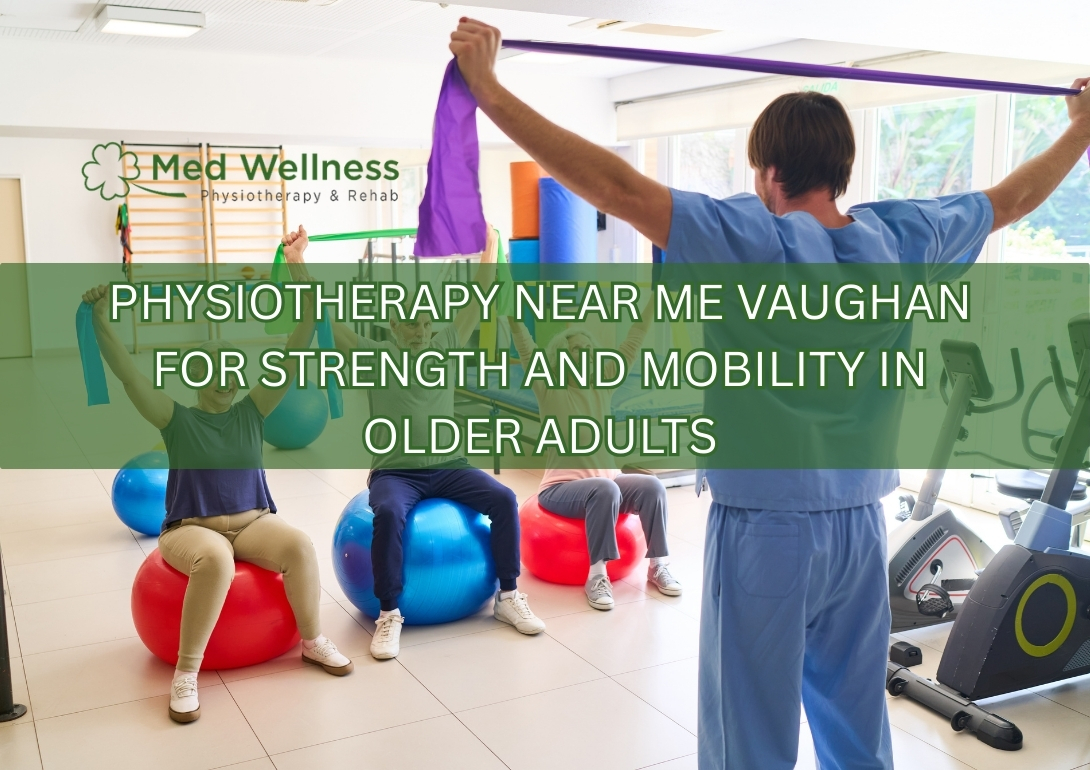 Senior physiotherapy strength and mobility training in Vaughan clinic