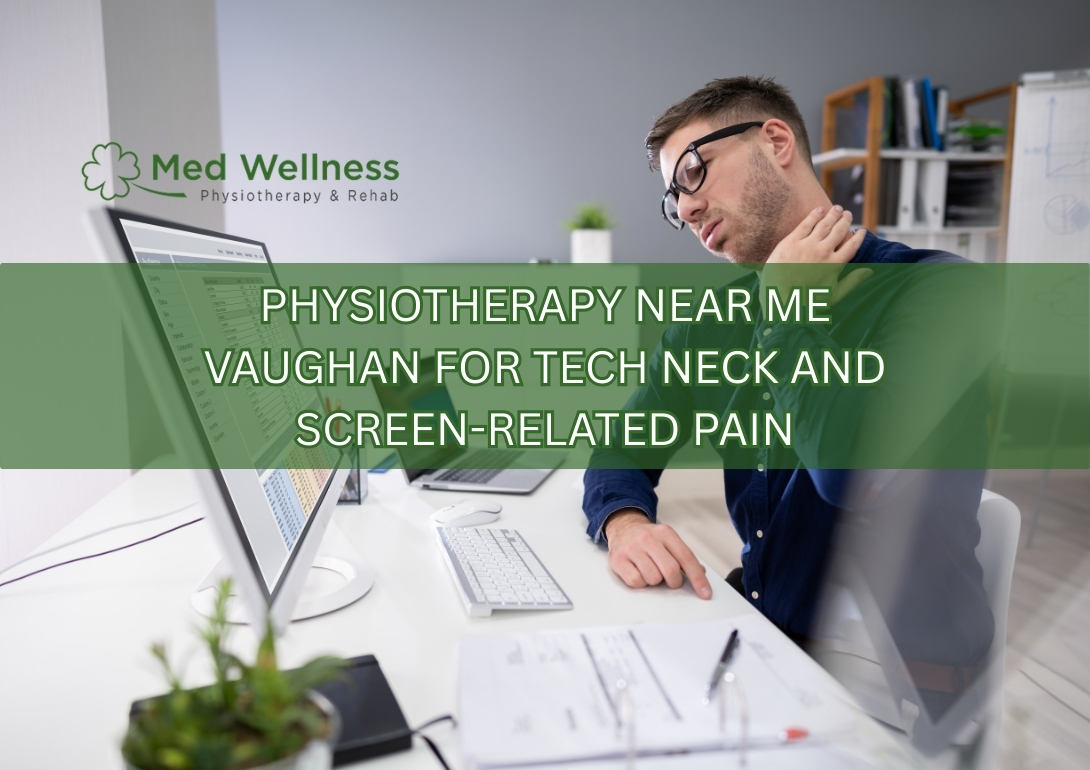 Physiotherapy treatment for tech neck and forward head posture in Vaughan clinic