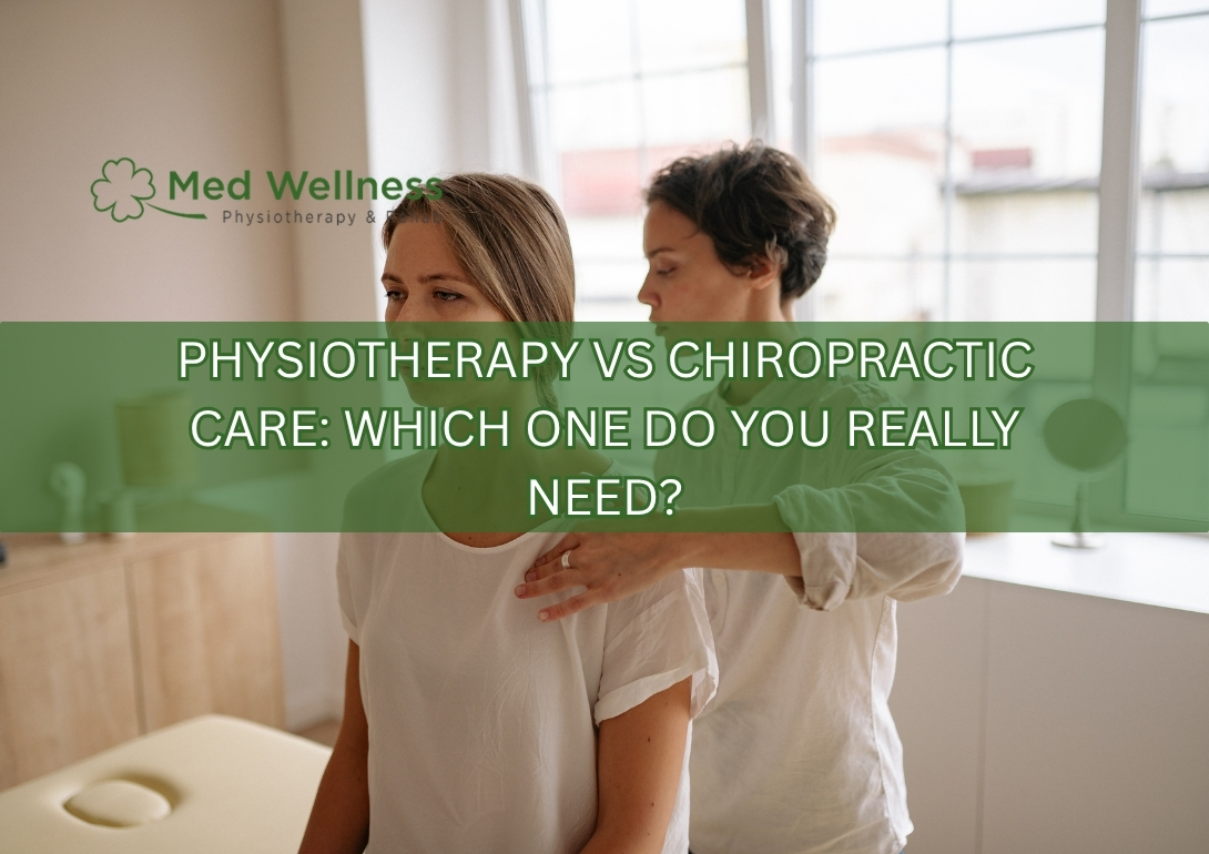 Physiotherapy vs chiropractic care comparison showing treatment differences
