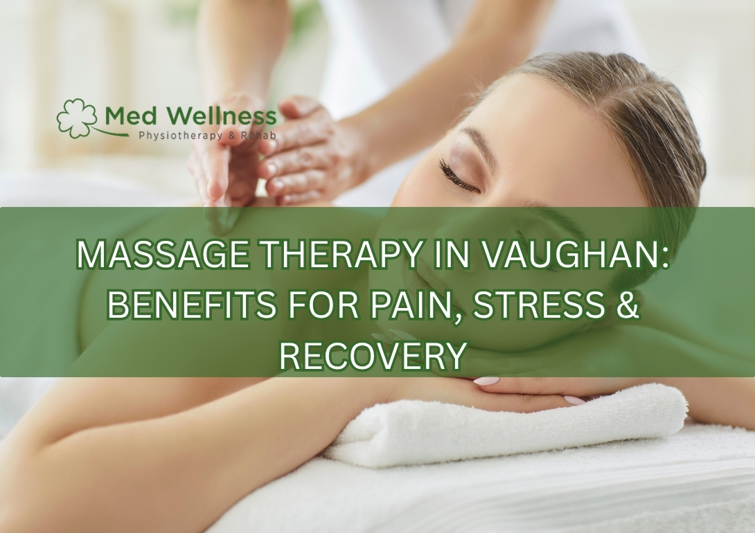 Professional massage therapy session for pain relief in Vaughan clinic