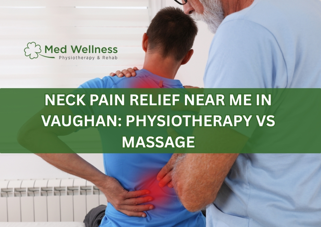 Physiotherapy vs massage therapy for neck pain relief in Vaughan clinic