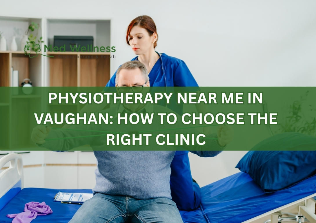 Physiotherapy treatment session in Vaughan clinic for pain relief