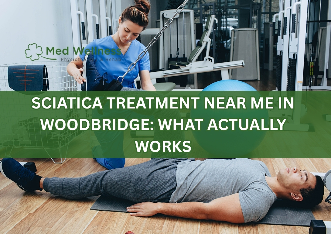 Physiotherapy treatment for sciatica pain relief in Woodbridge clinic