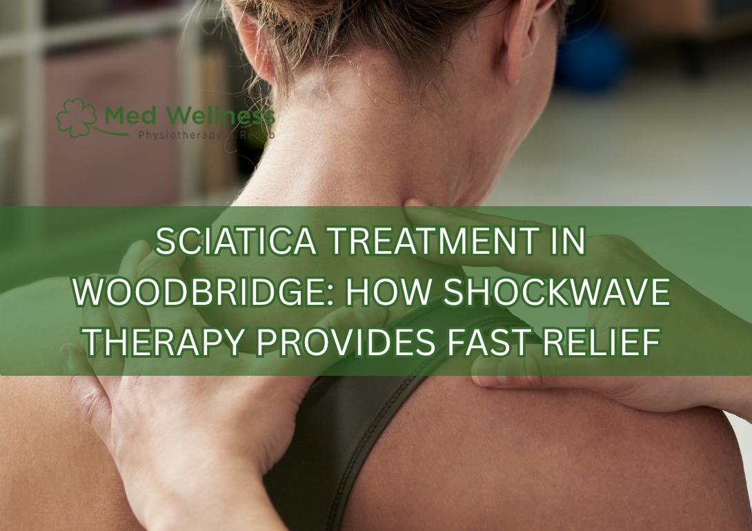 Shockwave therapy for sciatica pain treatment in Woodbridge clinic