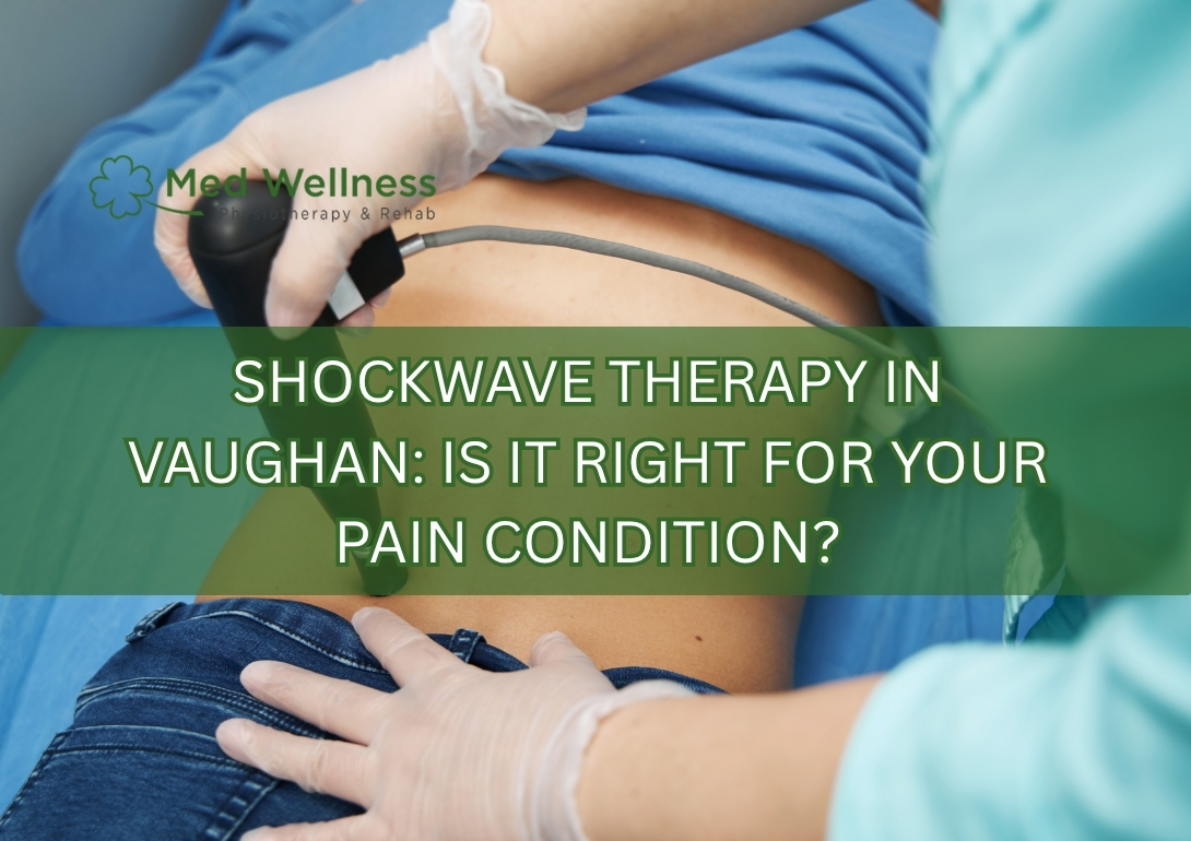 Shockwave therapy treatment for chronic pain in Vaughan clinic