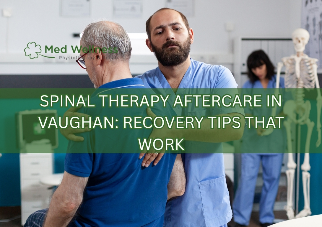 Spinal therapy aftercare exercises and posture tips in Vaughan
