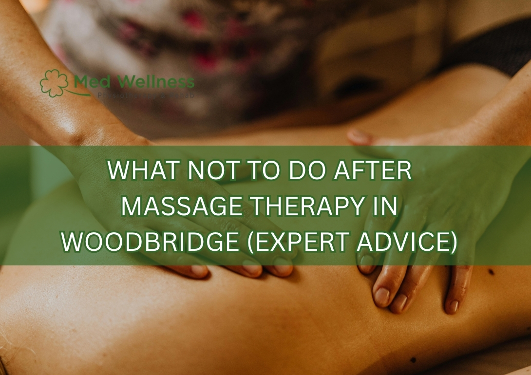 massage therapy aftercare Woodbridge