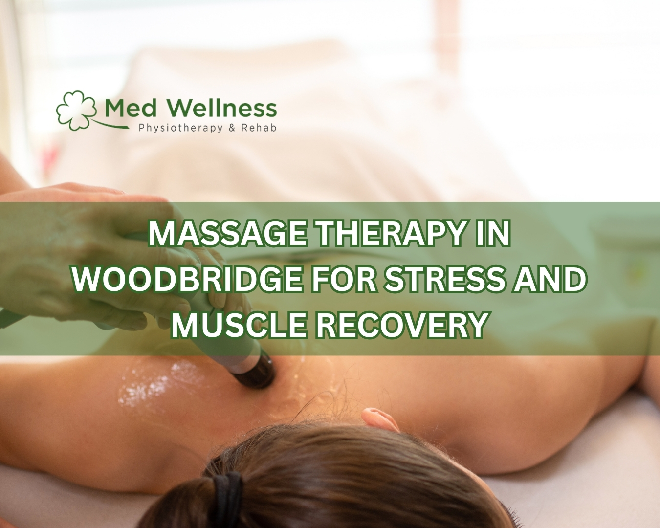 Massage therapy session in Woodbridge for muscle recovery
