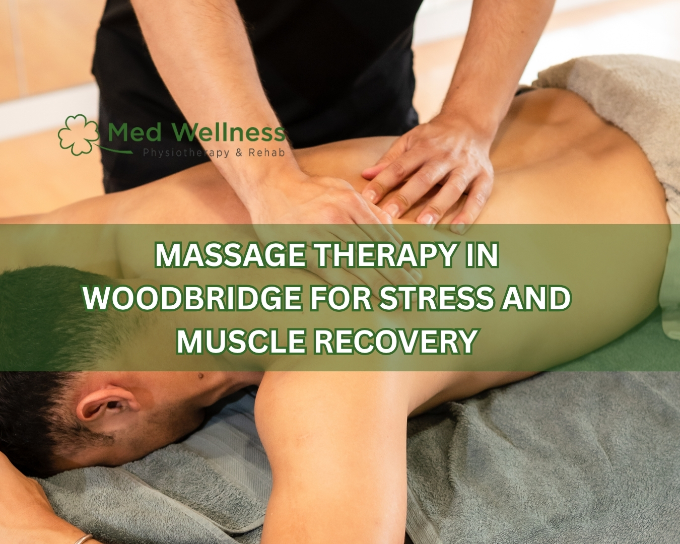 Massage therapist helping muscle recovery