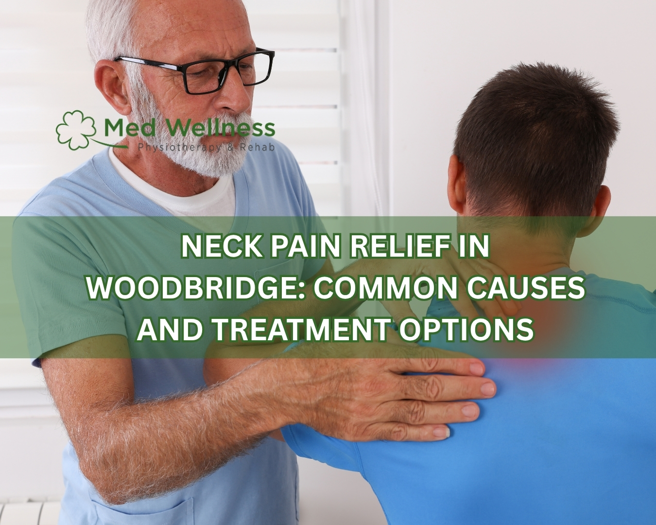 Patient receiving spinal therapy for neck stiffness
