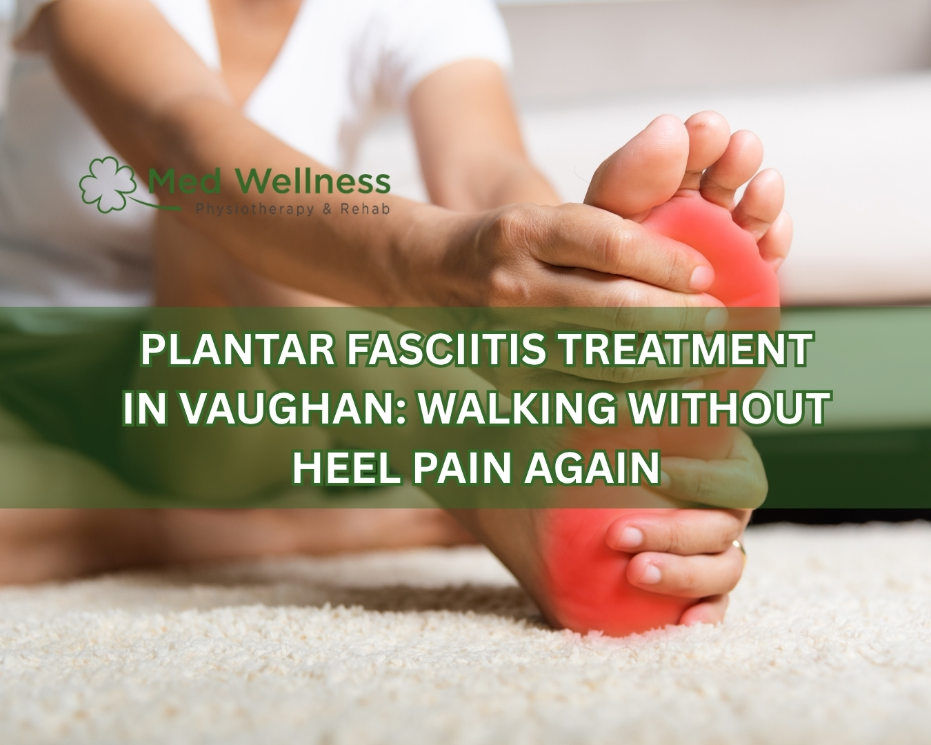 Patient receiving heel pain therapy
