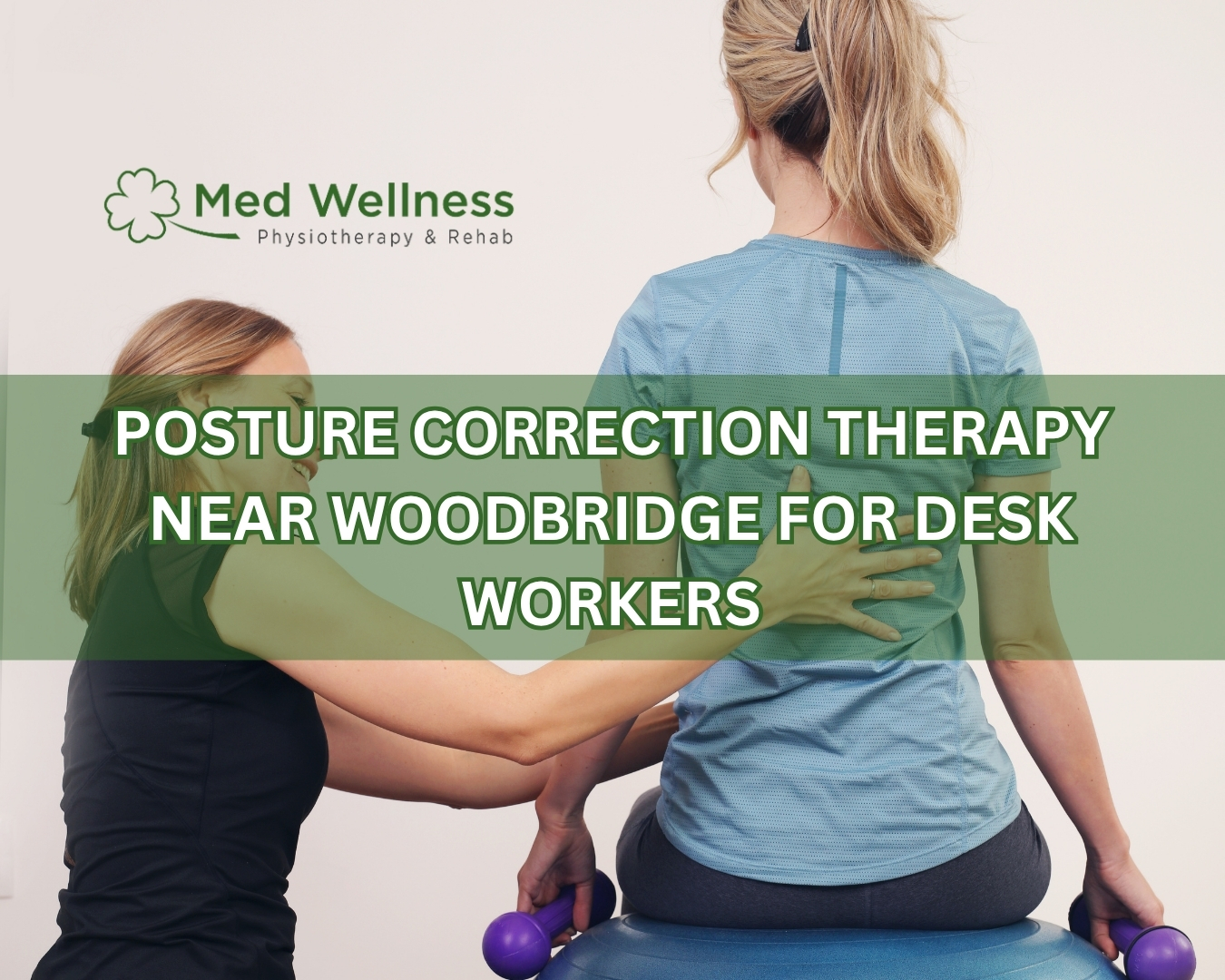 Posture correction therapy session in Woodbridge