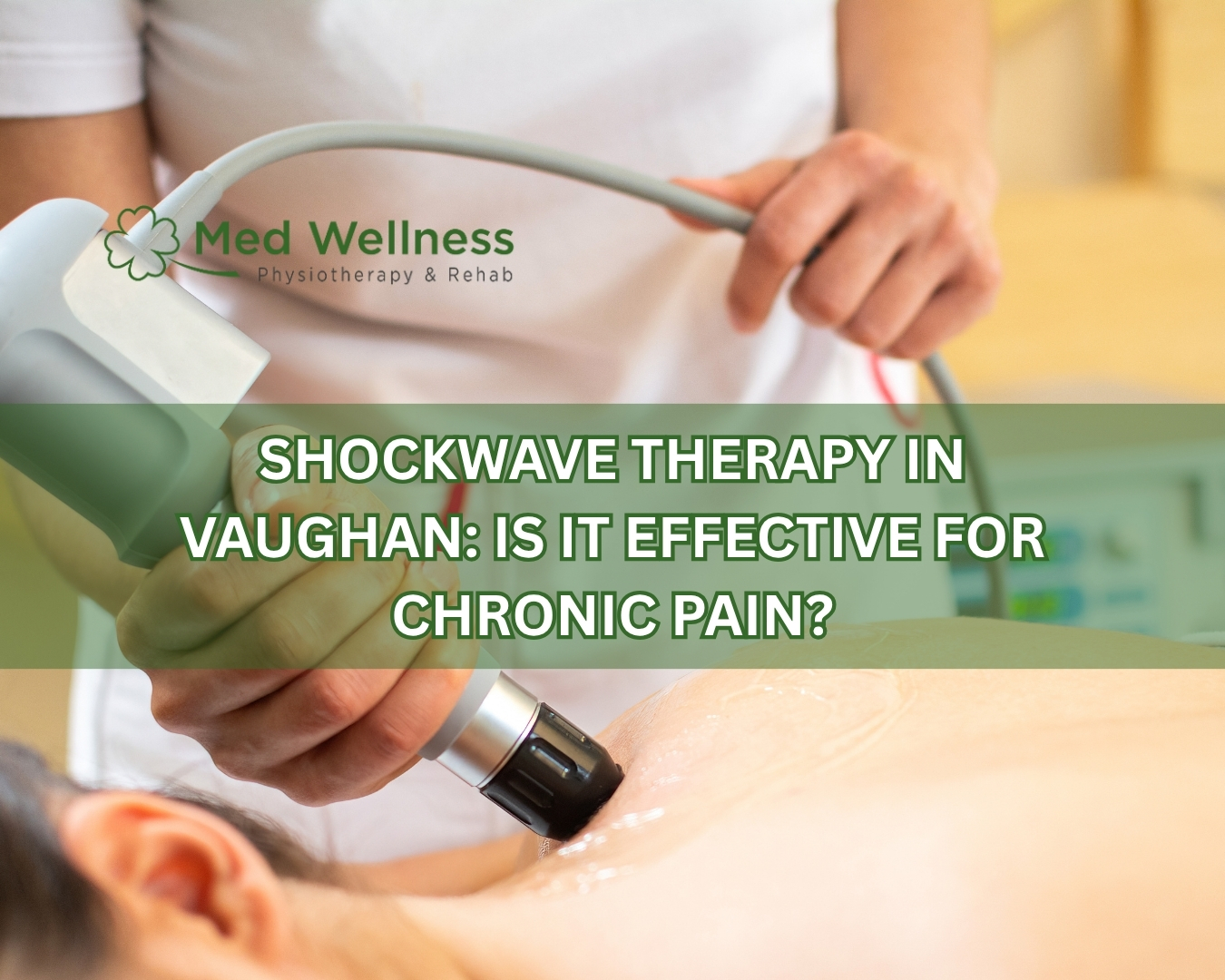 Shockwave therapy treatment session in Vaughan